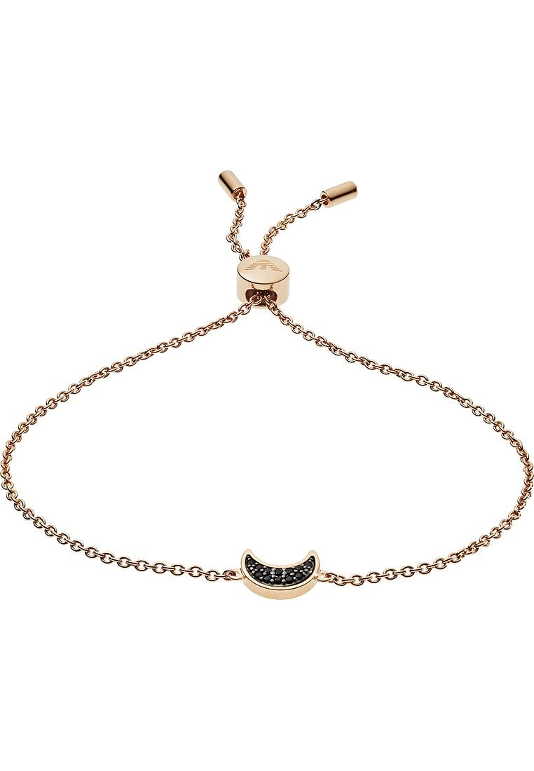 Emporio Armani Bracelet for Women -, Inner Length: 160-235 mm; Size Moon: 9x7x2 mm Rose Gold Sterling Silver Bracelet, EG3369221