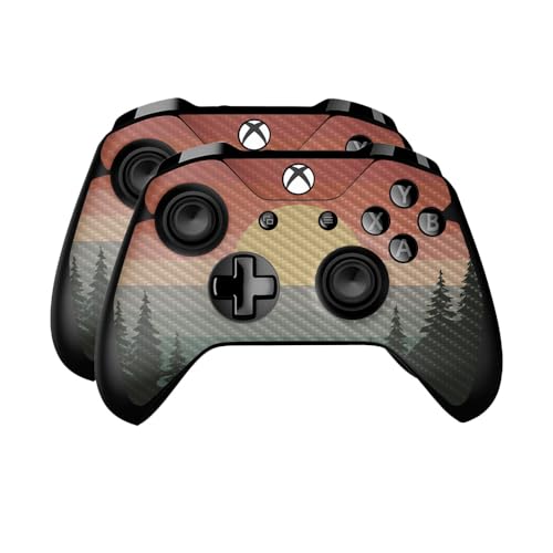 Carbon Fiber Skin Compatible with Microsoft Xbox One Controller (2 Pack) - Suns…