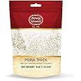 Spicy World Poha (Powa) Thick Medium Cut Flattened Rice - 4 Pound Bulk Bag - LARGE, Vegan, Salt Free, Indian