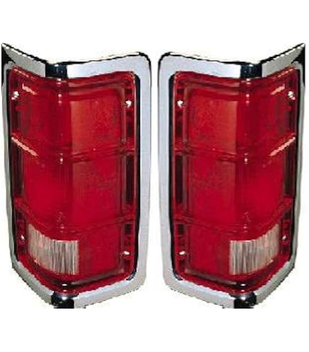 thumbnail image 2 of Smoke Tail Lights With Chrome Trim For 81-93 Dodge Truck Ram - Pair By AFTPartscom 2 of 6