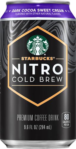 STARBUCKS NITRO COLD BREW, DARK COCOA SWEET CREAM, 9.6OZ CAN