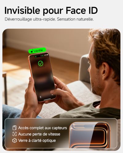 SMARTDEVIL Pack of 2 MyView Anti-Spy Tempered Glass for iPhone 17 Pro | Anti-Espion 28°, Verre Trempé 9H, Pose Sans Bulles, Anti-Éclats, Toucher Fluide, Face ID & Coque Compatibles, SmartPull Box