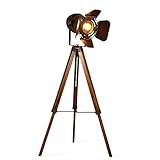 Decoluce Vintage Tripod Floor Lamp,Nautical Teatre