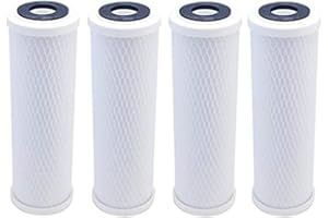 VISTAR WATER TECHNOLOGIES American Water Solutions Set of 4 Compatible for Water Filter GE GXWH04F, GXWH20F, GXWH20S & GXRM10 Multi-Pack, Carbon Block Replacement Cartridge