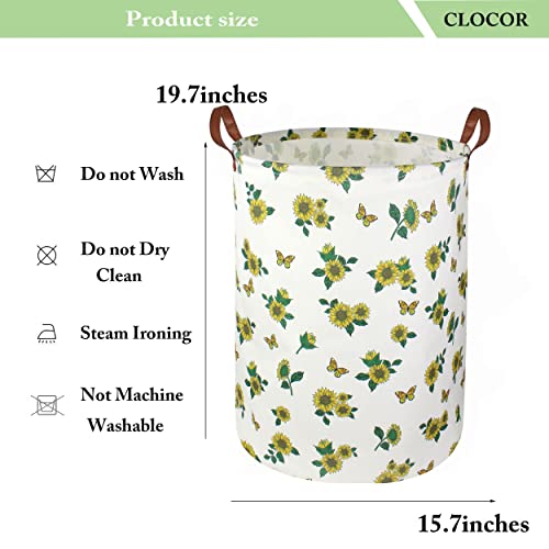CLOCOR Kids Laundry Basket,Baby Girl Hamper for Nursery,Collapsible