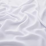MaiMaiSuan 60" Wide White Chiffon Fabric by The