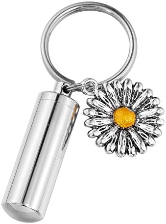 HOUSWEETY Tube Bottle Memorial Pendant Necklace Key Bolder Dual Accessory Pentagram Charm