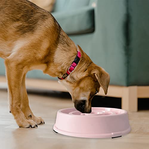 Slow Feeder Dog Bowls Stop Food Bloat Healthy Eating Non Slip Pet Bowl to Reduce Choking and Overeating, Stop Feeding Bowl for Small Medium Size Dogs