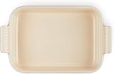 Le Creuset Heritage Rectangular Dish Stoneware 26 cm Flint 2.4 L 71102264440001 view 6
