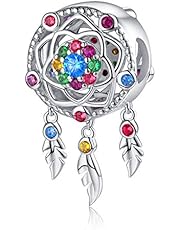 Forever Queen Traumfänger Charm Echtes 925 Sterling Silber Charm Bead Herz CZ Kristall Bead Passform Original Pandora Armband Damen Schmuck Anhänger für Halskette
