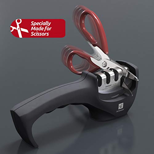 Amesser Handheld Professional Knife Sharpener 4 Stage sharpeners with