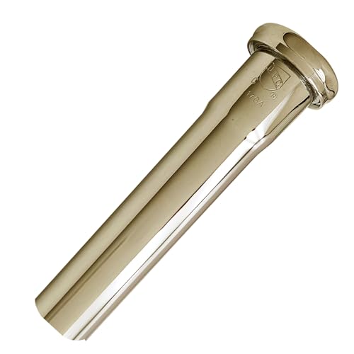 Westbrass D420-03 1-1/4" x 8" Slip Joint Extension Tube, Polished Brass