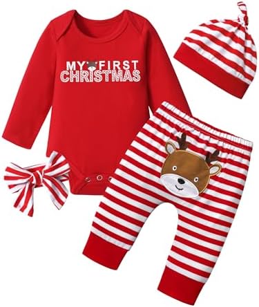 Von kilizo Baby Girl Christmas Outfit Baby Girl Long Sleeve