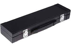Jiayouy Lightweight Flute Hard Case Cover C 16 Hole Flute Box with Locking Latch and Plush Lined Interior for Flute Players Musician Gift