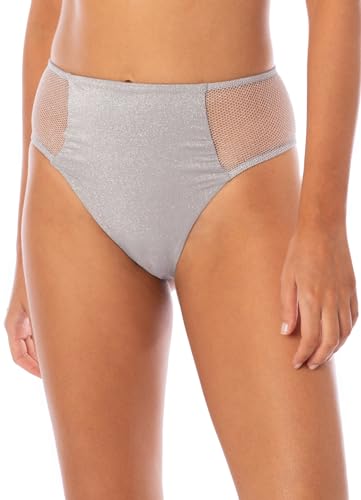 Maaji Sparkle Mesh Harriet High Rise Bikini Bottom