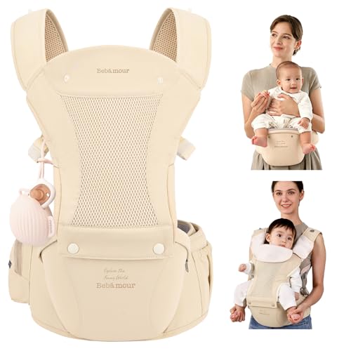 Bebamour 6-in-1 Baby Carrier with Hip Seat