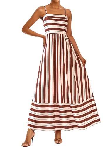 PRETTYGARDEN Womens Boho Floral Maxi Dress