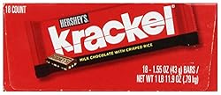 HERSHEY'S Krackel Chocolate Candy Bars, 1.55 Ounce