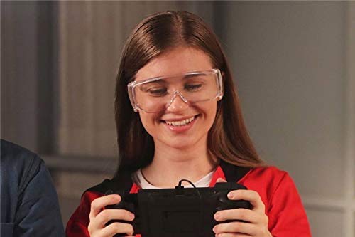 Safety Goggle Glasses Protective Eye Wear, Lightweight Anti-Dust Glasses, Clear Lens, Perfect for Construction, Shooting, Lab Work, Eyes Protection and More