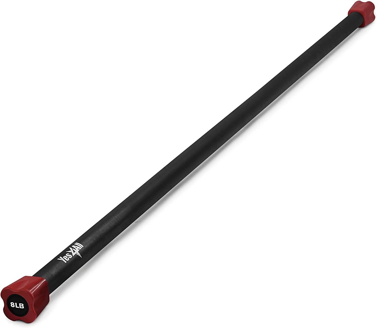 Photo 1 of Yes4All Total Body Weighted Workout Bar, Body Bar For Exercise, Therapy, Aerobics, and Yoga, Strength Training 8lbs