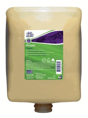 Kresto Classic KCL4LTR Stoko Heavy Duty Hand Cleaner (New 4 Liter Bottle!) (4 Bottles)