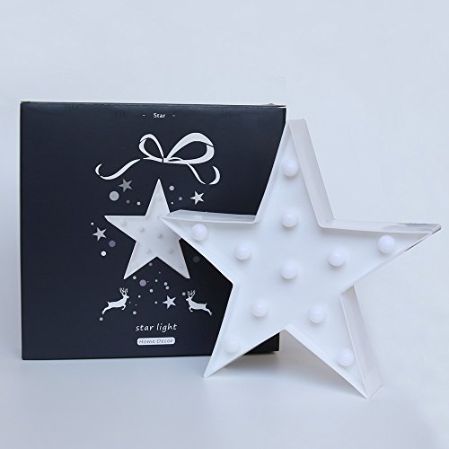 JUHUI Marquee Light Star Shaped LED Plastic SignLighted Marquee Star