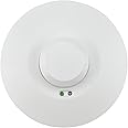 J.LUMI YCA2002 Ceiling Motion Sensor, 5.8 GHz Microwave Motion Detector Light Switch, Rated 1200W, Ceiling Mount Motion Detector, 32-ft Range, White (85-265V AC)