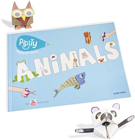 Pipity Animals with 25 Animals to colour, create and play with. Includes 'How to Make' YouTube videos