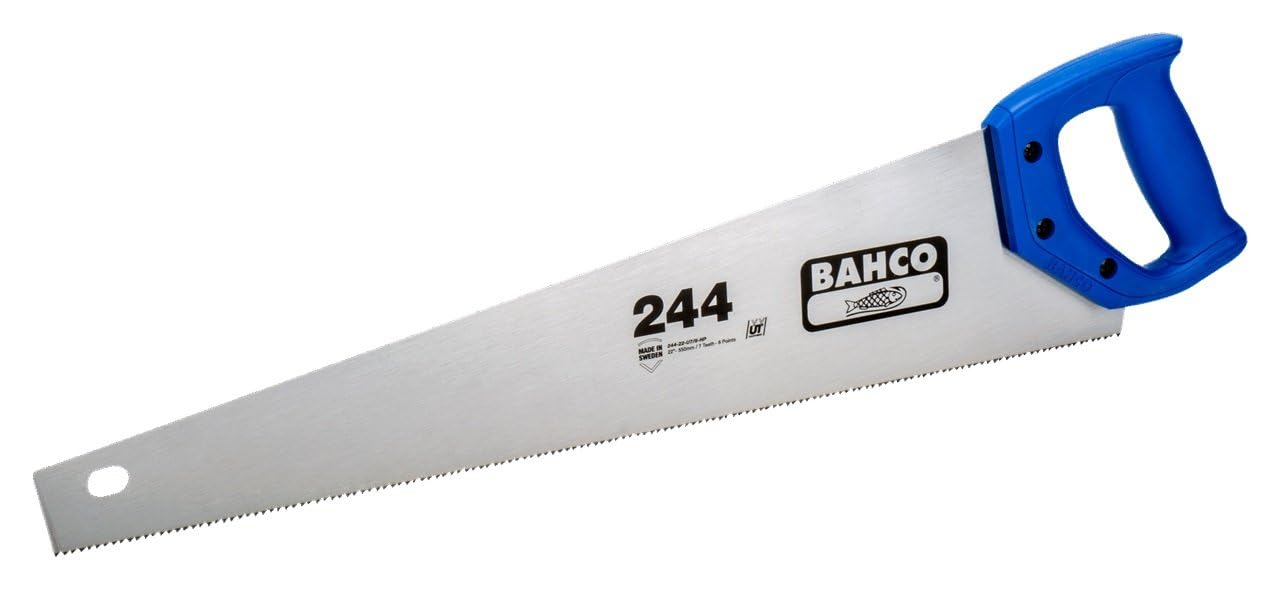 Bahco 244-22-U7/8-HP 22″ Handsaw for Plastics, Laminates, Wood and Soft Metals 7TPI