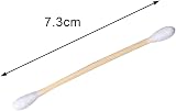 ZHIYE Bamboo Cotton Buds 600 Pack 7.3cm White Wooden Cottton Swabs Biodegradable view 3