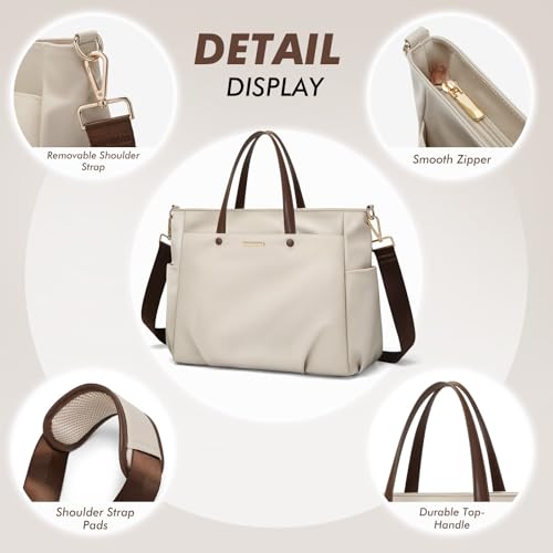 GOLF SUPAGS Laptop Shoulder Bag 15.6 Inch Laptop Bag Carrying Bag for Women Stylish Work Travel Bag