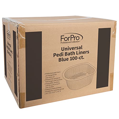 ForPro Universal Pedi Bath Liners 50 THICKER Fit Footsie Bath Plus