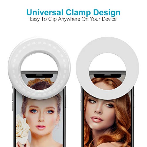 QIAYA Selfie Light Ring Lights LED Circle Light Cell Phone Laptop