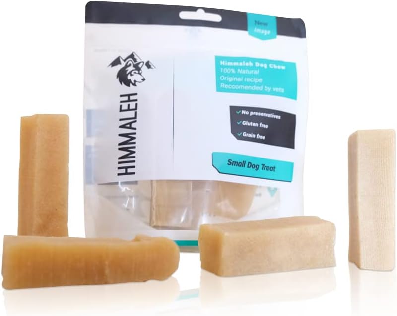 Himmaleh Yak Chews for Dogs Pack of 4 - Natural, Protein Rich, Long Lasting