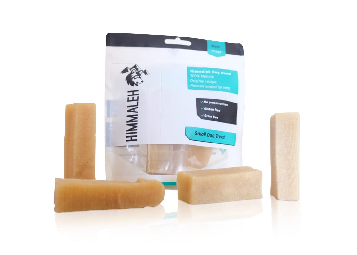 Himmaleh Yak Chews for Dogs - Dog chews for dogs small and puppies (pack of 4) - Protein Rich Dog Chews Long Lasting Natural - Yak Milk Chews - Yak Bars for Dogs - Healthy Yak Snack for small Breeds โ image 1