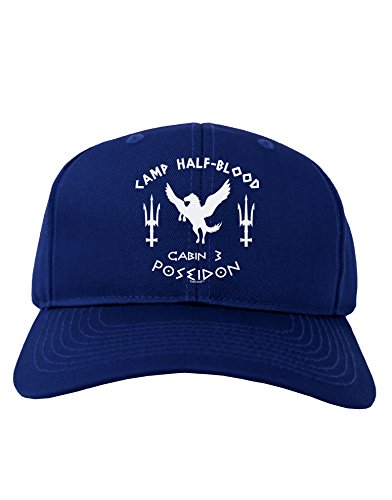 TOOLOUD Cabin 3 Poseidon Camp Half Blood Adult Dark Baseball Cap Hat - Royal Blue