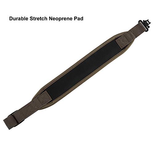 BOOSTEADY Rifle Sling with Swivels, Two Point Shotgun Sling, Metal