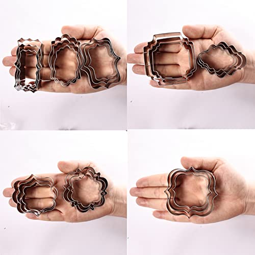 Plaque Frame Cookie Cutters Set Different Frames Plaque and Tiles