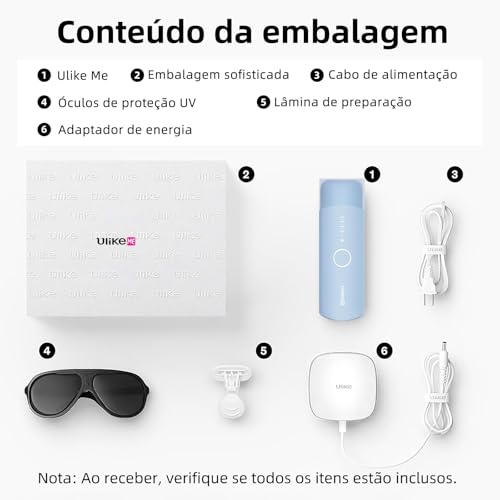 Depilador a Laser IPL Ulike ME Luz Pulsada Indolor Ice Cooling com Resfriamento Safira, 4 Modos, Disparo Automático (3/s), Depilação Corporal e Facial, Uso Doméstico, Certificado pela ANVISA, Bivolt, Presente Ideal Feminino