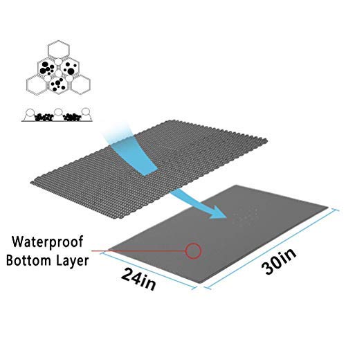 Asobeage Premium Cat Litter Mat(23”X17”) Litter Trapping Mat, Cat