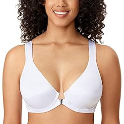 DELIMIRA Women's Front Closure Racerback Bras Plus