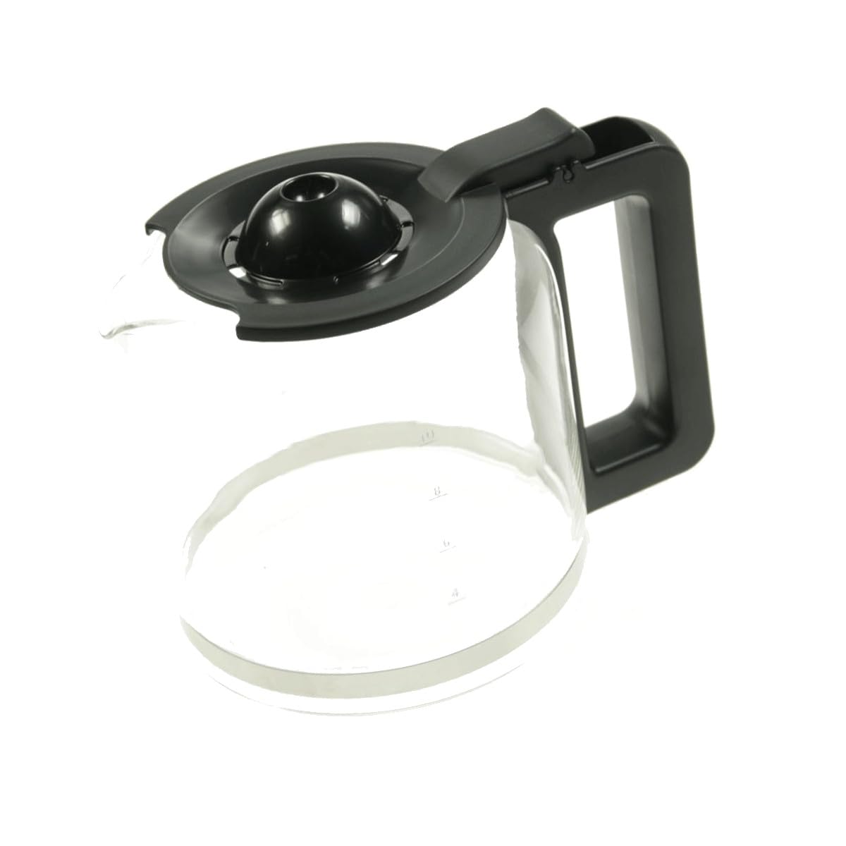 WMF Stelio Aroma, Digital and Terra 1500.0 milliliters Insulated Glass Coffee Maker Jug with Lid, Transparent, Black, FS-1000039924