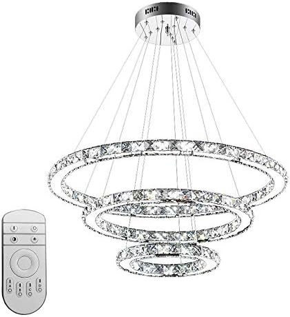 93w 3 anillos lampara colgante led de