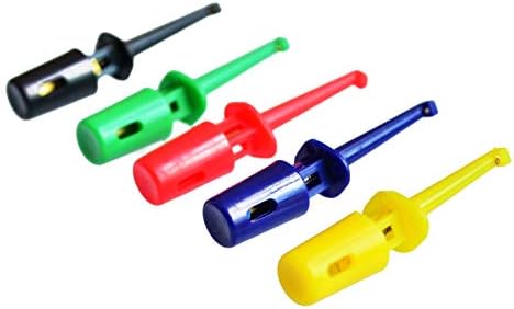 Xia Fly 10PCS 1.7'' Multimeter Lead Wire Kit Test Hook Clip Grabbers Test Probe SMT/SMD IC D20 Cable Welding