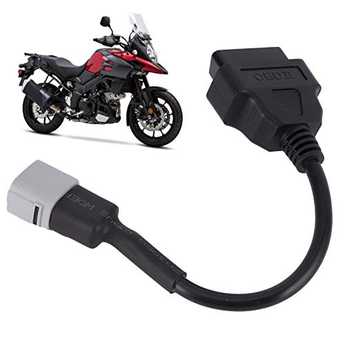 6ピン - OBD2 診断アダプター、OBD 6ピンオブディケーブル、診断アダプターハーネス、コネクター オートバイ スキャナー診断ツール スズキ GSX‑R 1000/1000R/125用