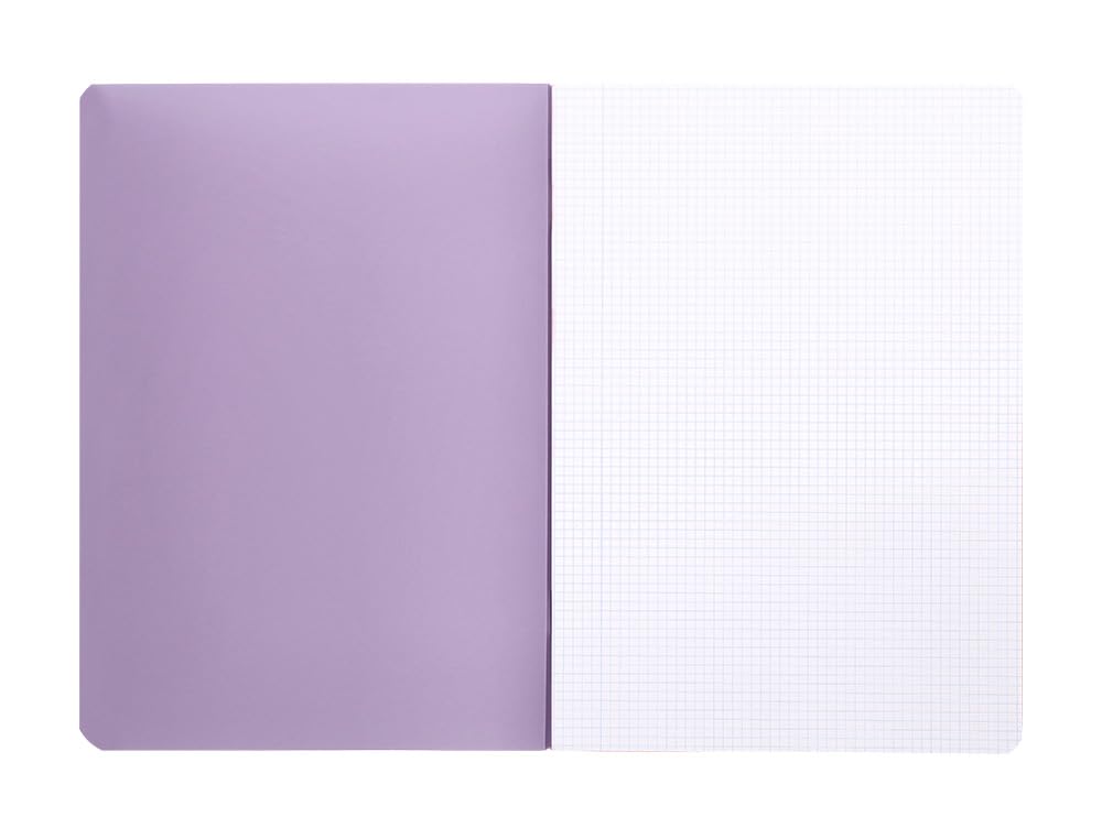 Liderpapel 360 Plastic Cover Notebook A4 48 Sheets 90 g/m2 Square 4 mm with Margin Assorted Pastel Colours