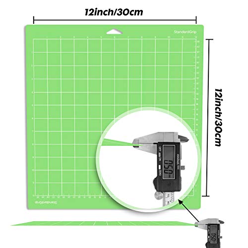 Standard Grip Cutting Mats for Cricut Explore One/Air/Air 2/Maker(12x12