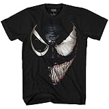 Marvel Venom Spider-Man Spiderman Avengers Villain Comic Book Adult Mens Graphic T-Shirt Apparel (Large)