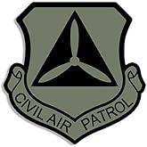 GHaynes Distributing Subdued Colors Civil Air Patrol Shield Shaped Sticker Decal (Cap Crest Logo Insignia) Size: 4 x 4 inch