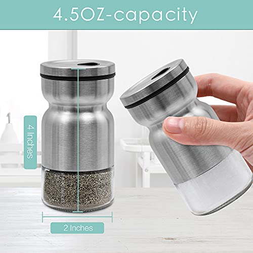 Salt and Pepper Shakers Set by AelgaPremium Salt Shaker with